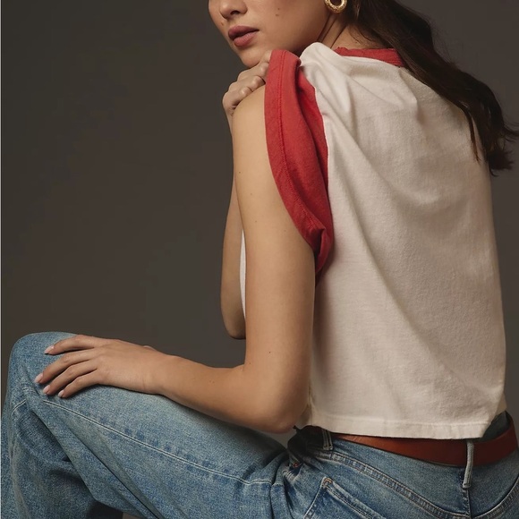 Mother Tee The‎ Wingman Graphic Cropped T-shirt Sz XS - Picture 6 of 9